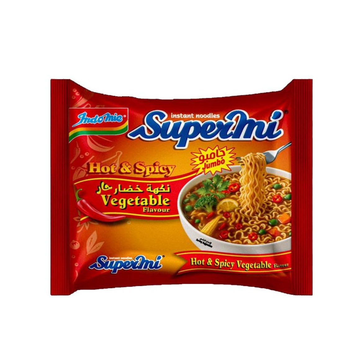 Picture of Indomie Jumbo Spicy Vegetable Flavour Noodles 100g