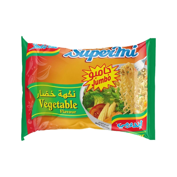 Show details for Indomie Super Me Jumbo Vegetable Noodles 100g Picture of Indomie Super Me Jumbo Vegetable Noodles 100g