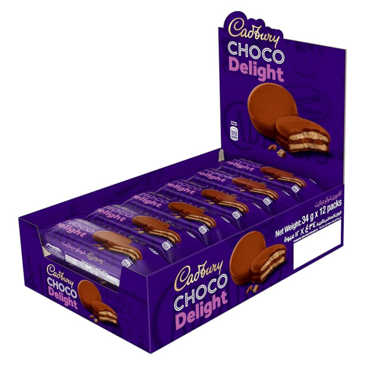 Picture of Cadbury Delight Chocolate Biscuits 34g (9 Pack)