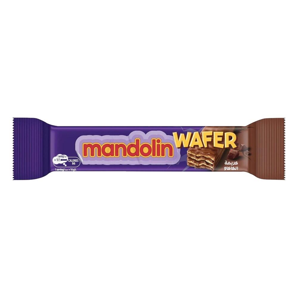 Picture of Mandolin Wafers with Cocoa Cream and Covered with Chocolate 33g