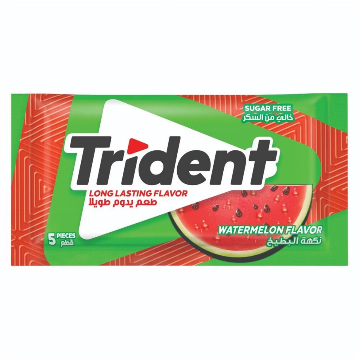Picture of Trident Watermelon Flavored Chewing Gum 7 Pcs