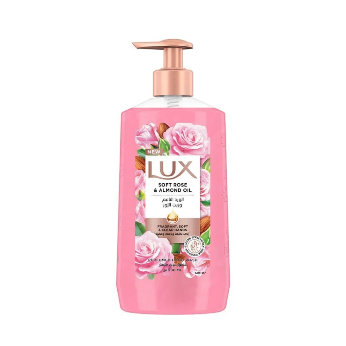 Picture of Lux Handwash Soft Rose & Almond Oil 500ml