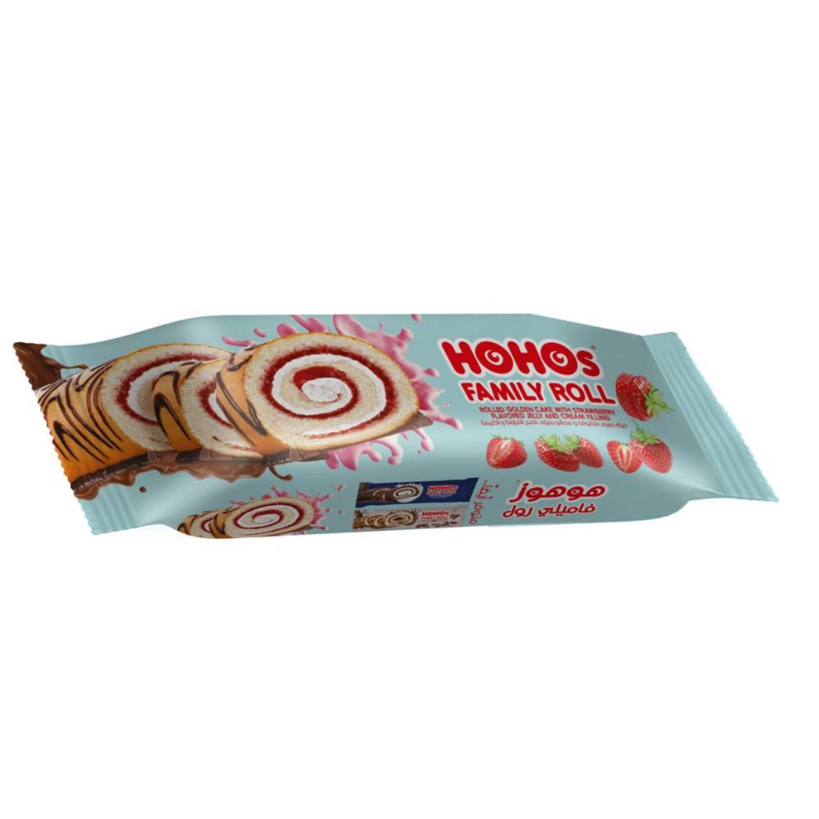 Picture of Hohos Unfrosted Strawberry Cake, Family Size 1 pc