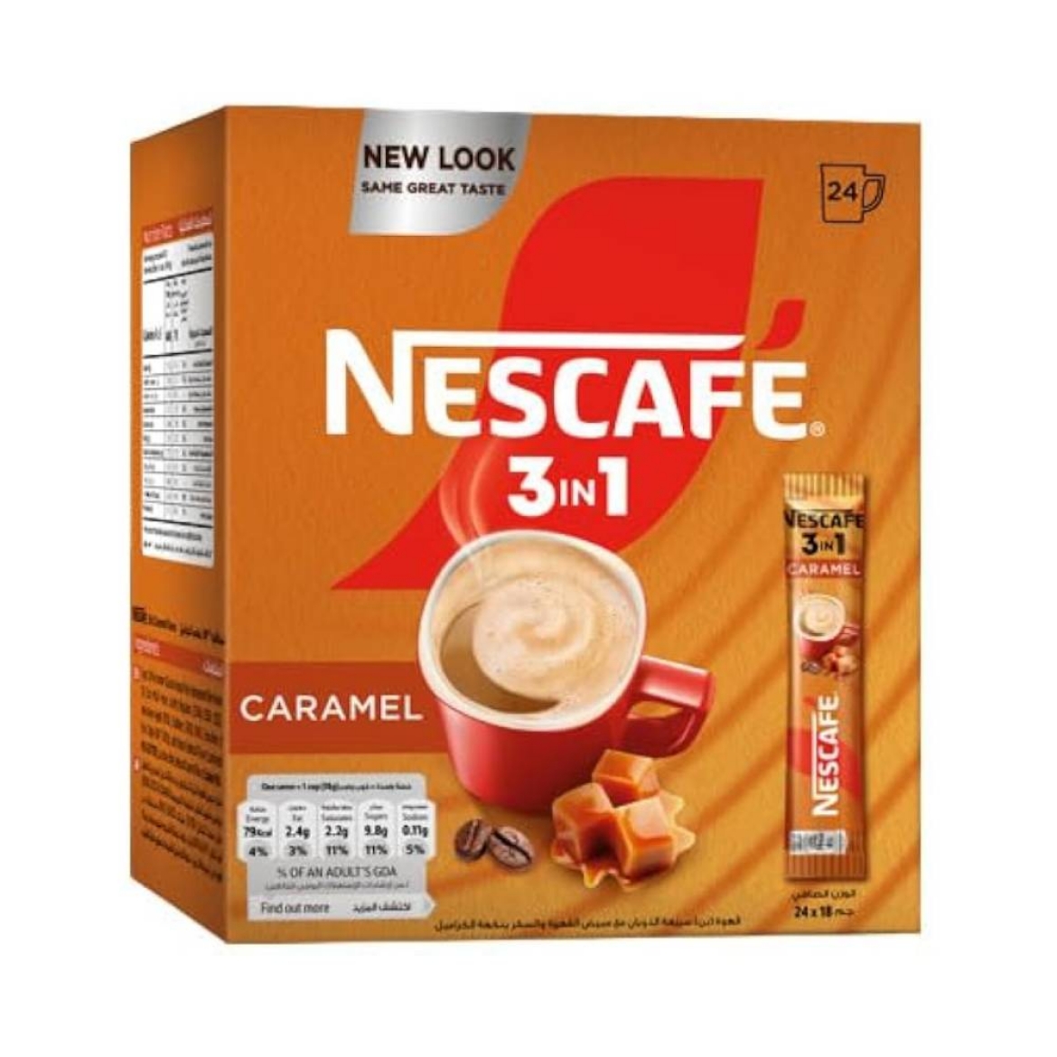 Picture of Nescafe Caramel 3x1 18g (24 pieces)