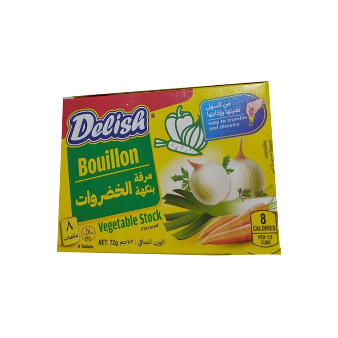 Picture of Delish Vegetable Flavored Broth 72g