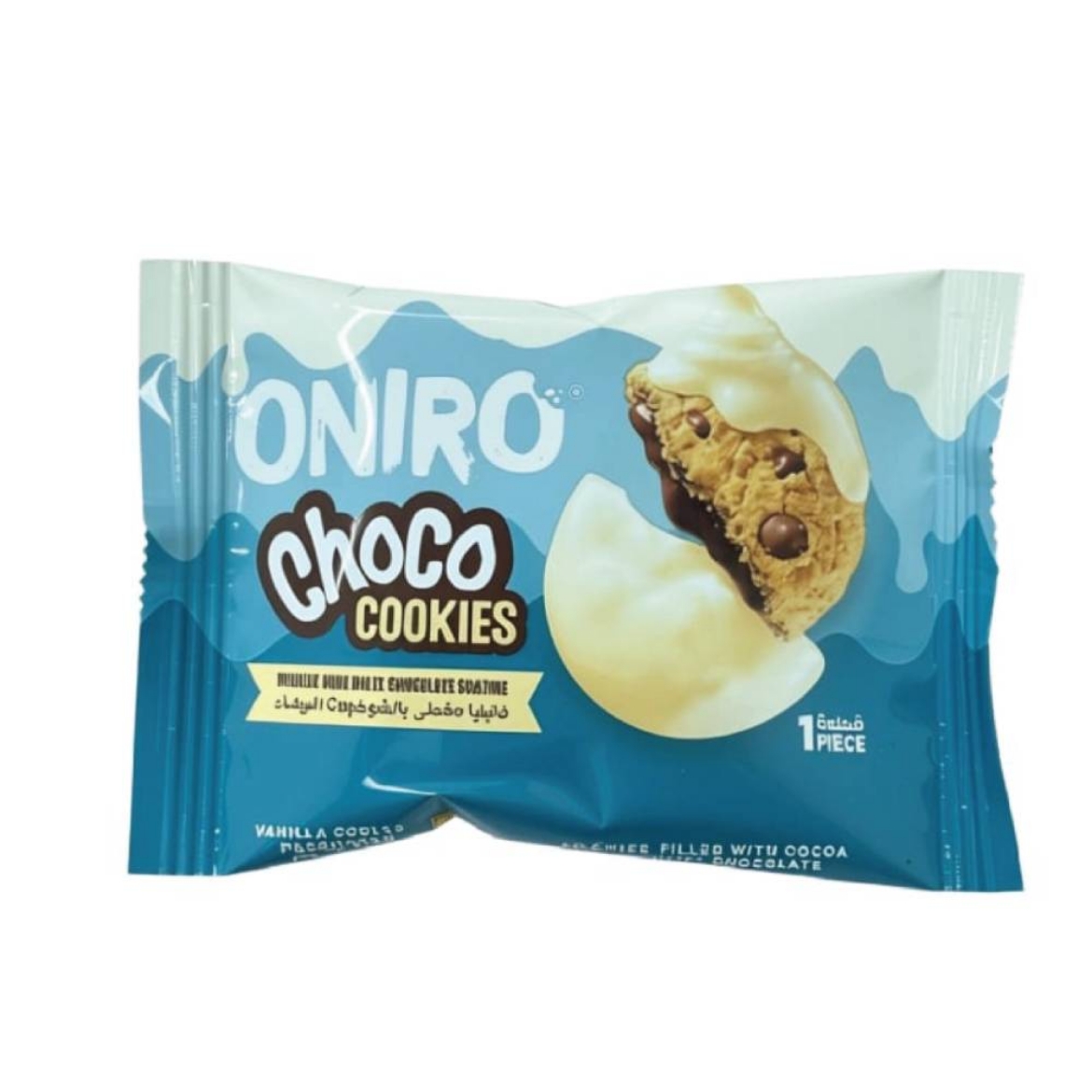 Picture of Onero Chocolate and Vanilla Cookies Covered in White Chocolate 1 pc