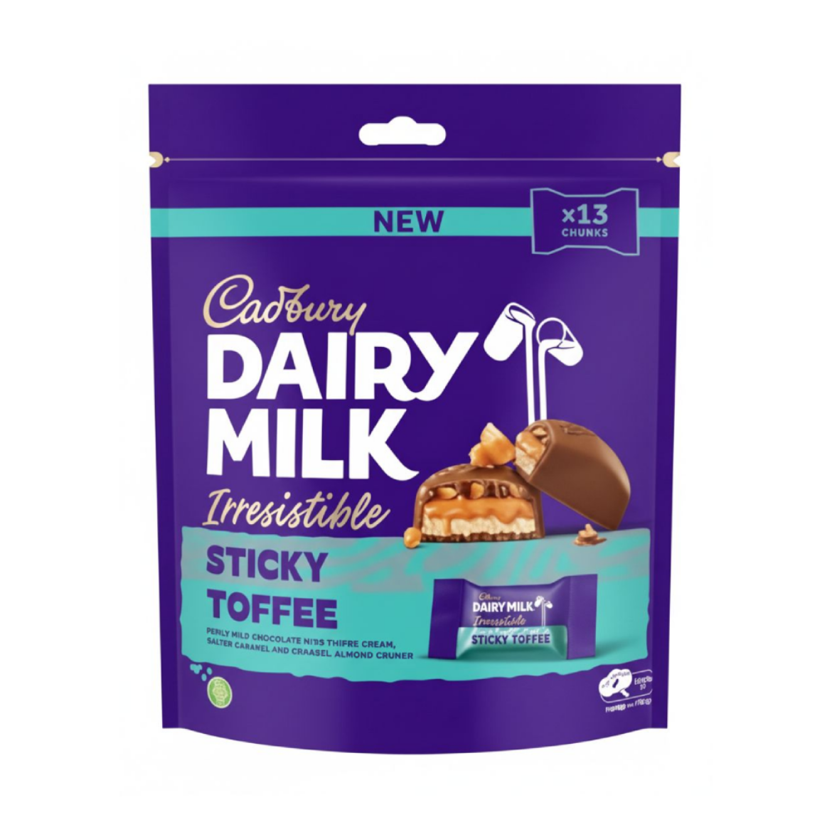 صورة كادبورى شيكولاته ديرى ميلك مينى طوفي كراميل 136.5جم