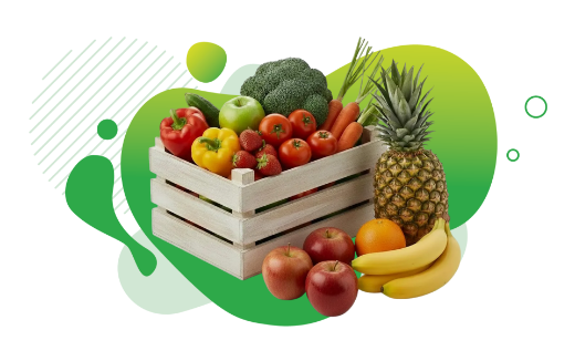 صورة لقسم الفاكهة والخضروات