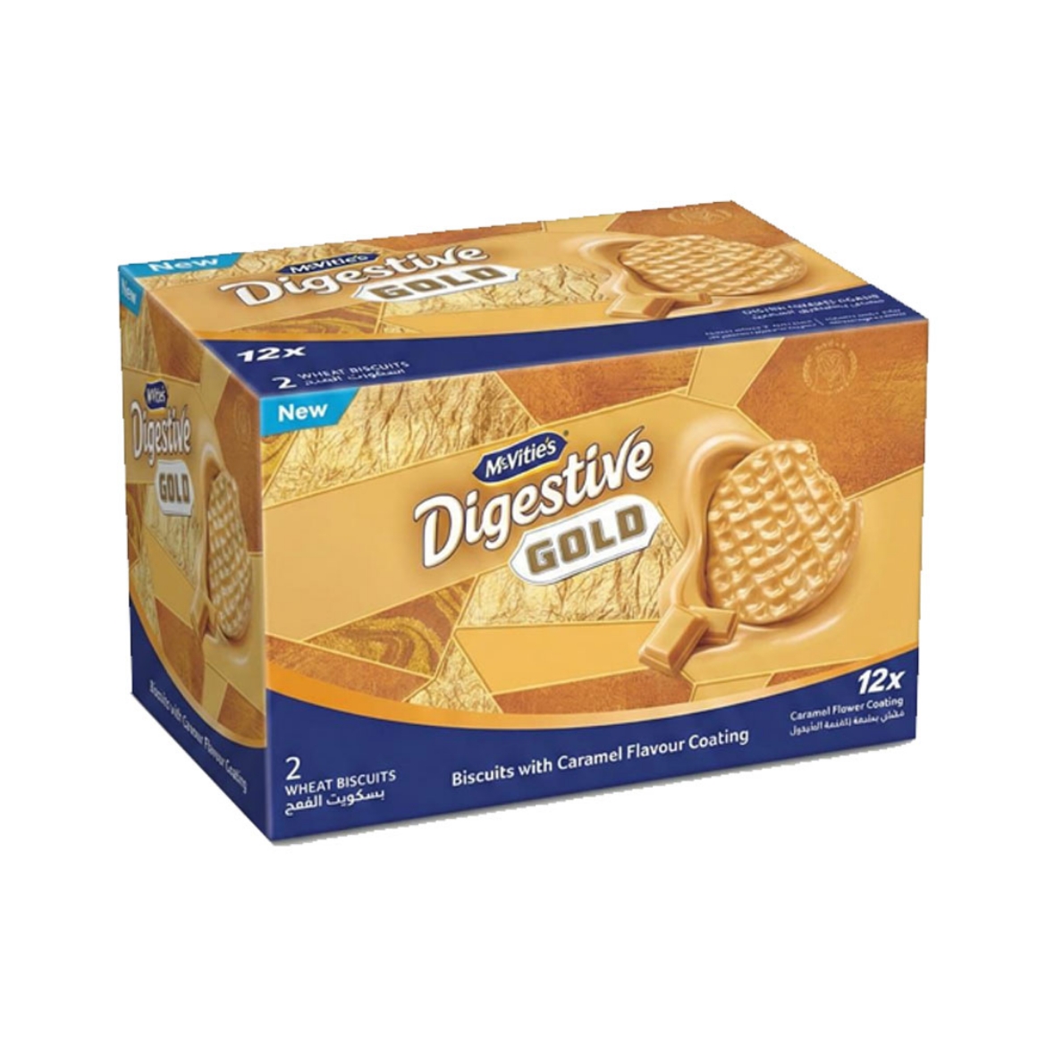 صورة مكفتيز دايجستف بسكويت جولد بالكراميل 18 جم  (ع12x)