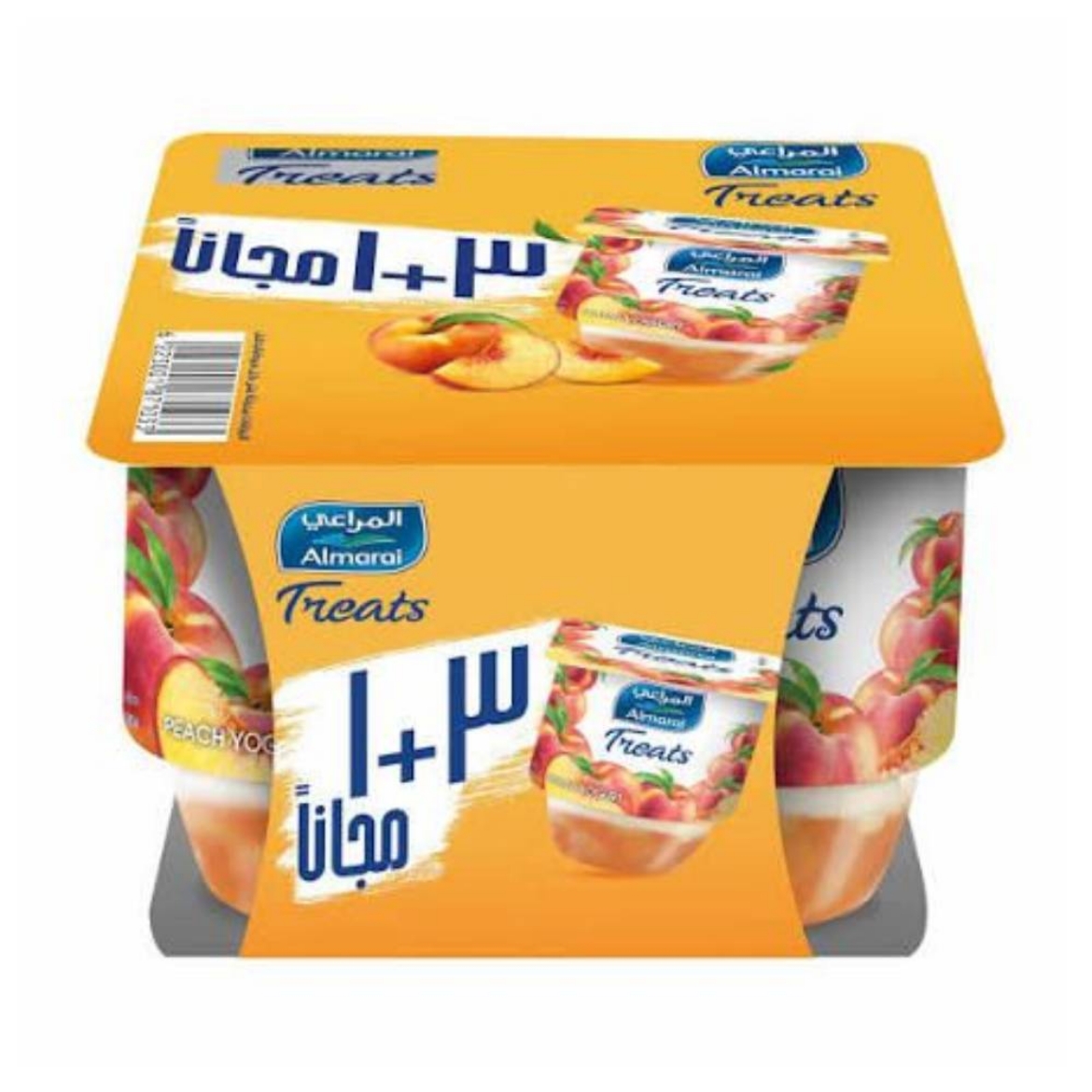 صورة المراعى زبادى تريتس خوخ 3+1مجانا 105جم