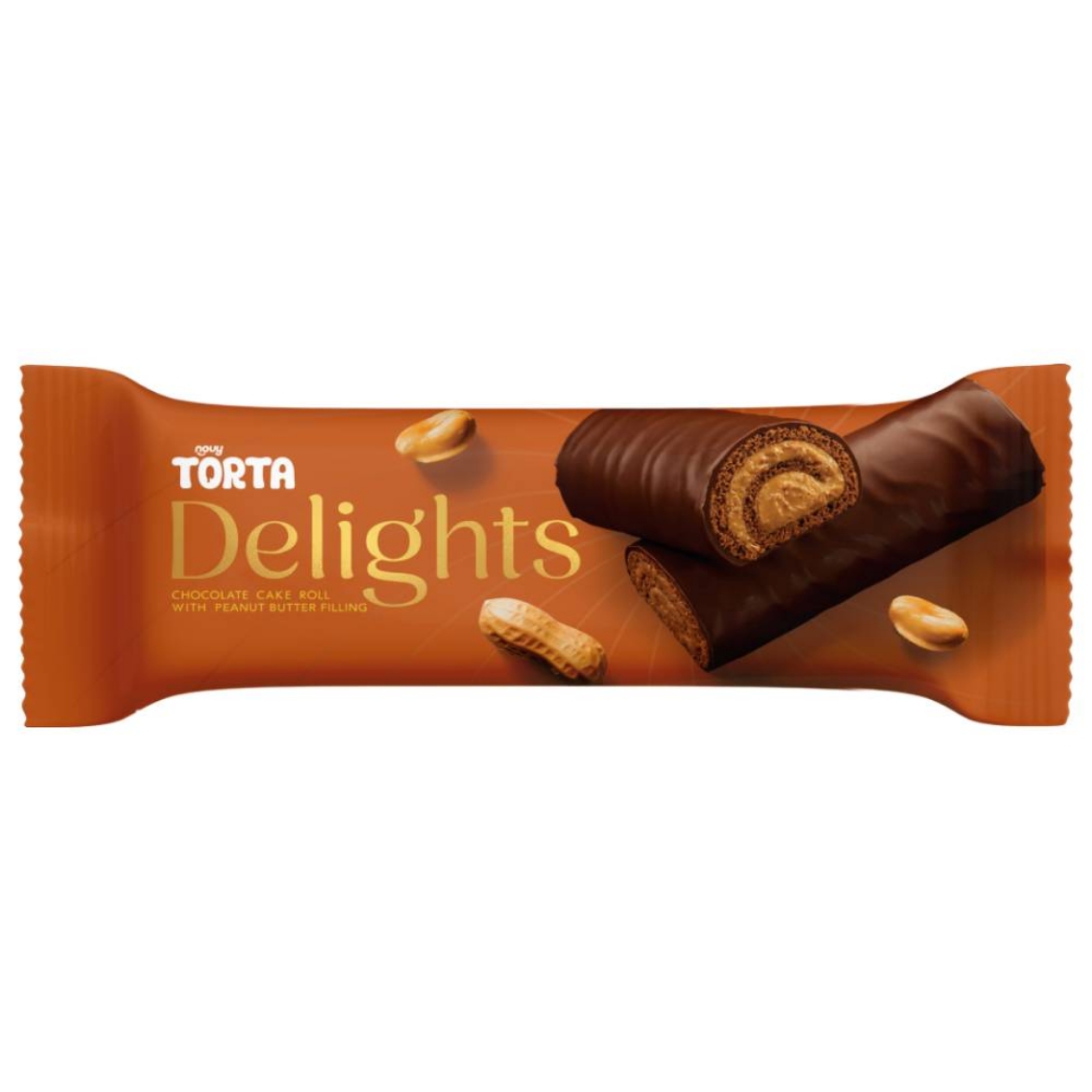 صورة تورتا ديلايتس كيك بالشيكولاته والفول السوداني 50جم